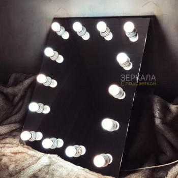 Безрамное гримерное зеркало с подсветкой 80х60